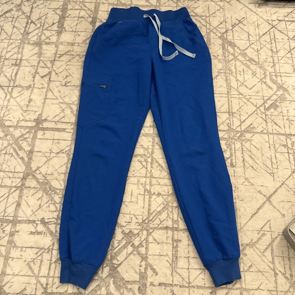 FIGS - W18SW2005P Blue Zamora Jogger Scrub Pants w/ Pockets - Women's Size XS